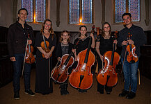Familie Biosca beim Konzert in der Bodelschwingher Schlosskirche am 9. April 2022; Fotos: Ralf Obernier