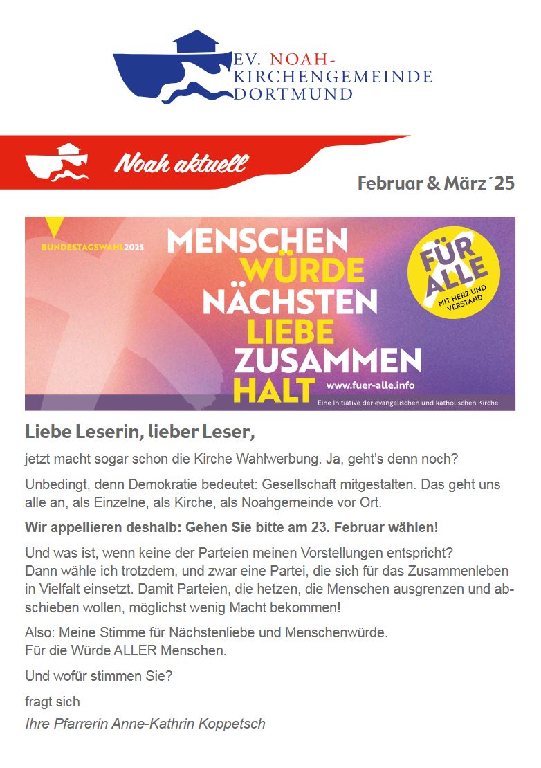 Noah aktuell - Februar / März 2025