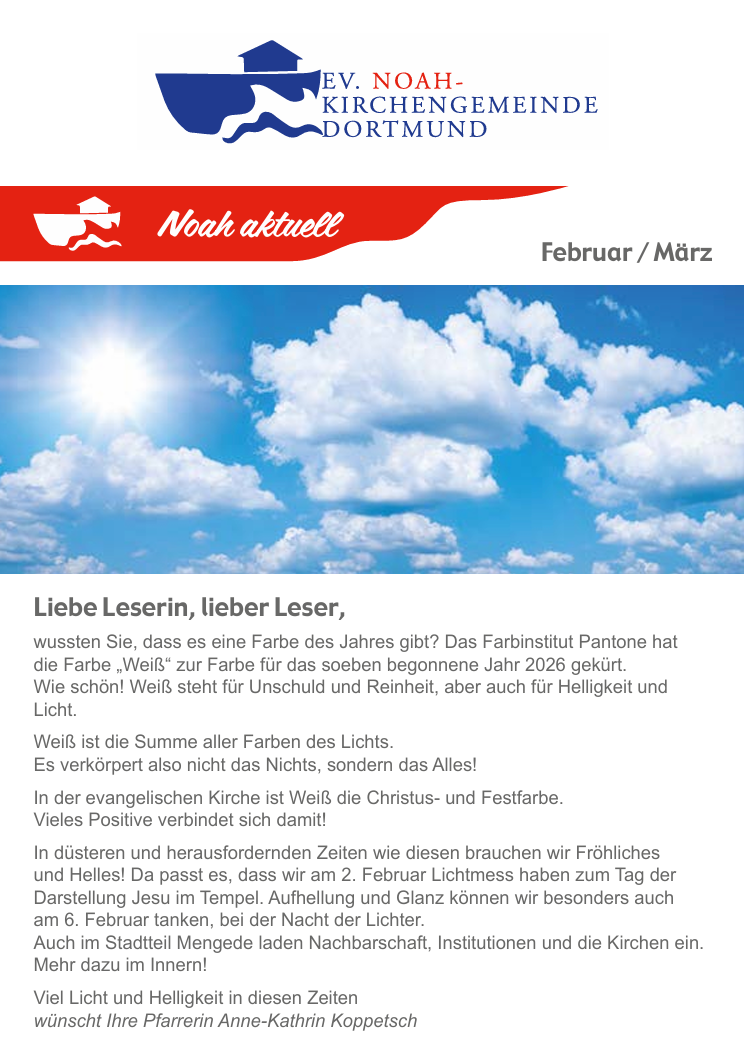 Noah aktuell - Februar / März 2026